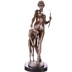 Diana agárral, mitológiai bronz szobor  képe